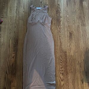 Petal & Pup Tan Midi Dress